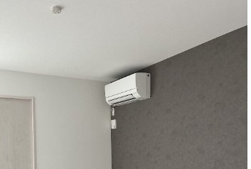 エアコン付きで快適に過ごせます