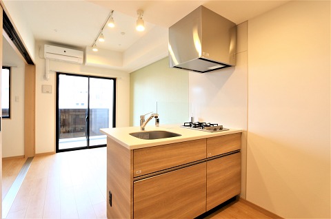 対面キッチンで会話が弾みますね