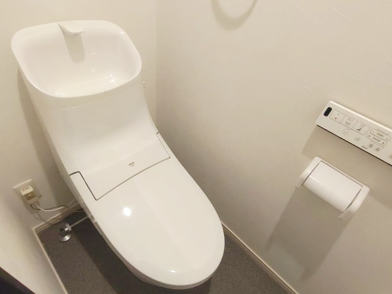 温水洗浄便座付きです
