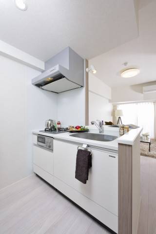 調理が弾むカウンターキッチンです