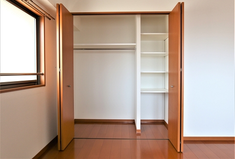 収納力のあるクローゼットですね