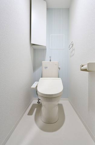 清潔感のあるトイレですね