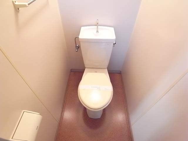 写真は別のお部屋です。清潔感のあるトイレです。