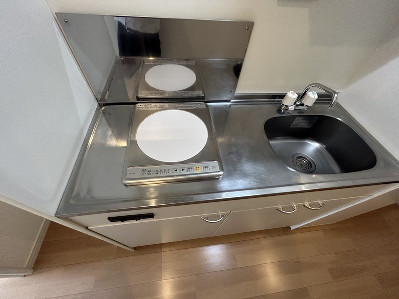 綺麗なキッチンで料理も楽しくなります。