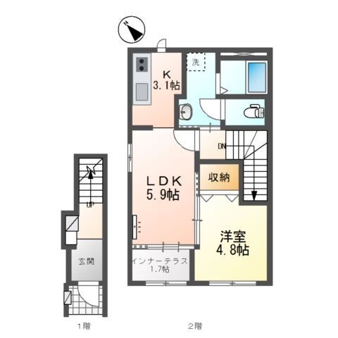 間取や内装は現状を優先します