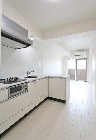 調理スペースも広々、料理もはかどりますね