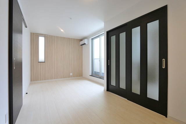 奥行きがあるリビングです