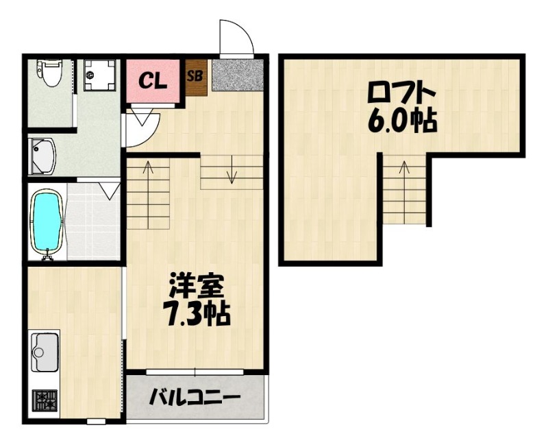 間取や内装は現状を優先します