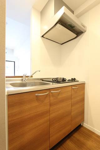 ２口コンロ付、料理も捗りそうですね
