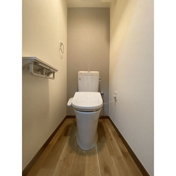 清潔感のあるトイレですね