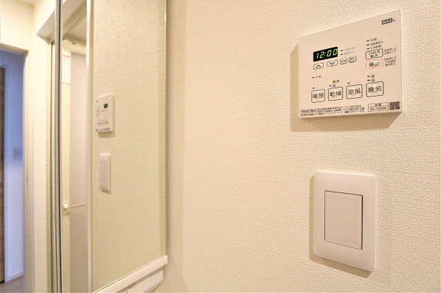 浴室乾燥機付きで浴室を清潔に保てます