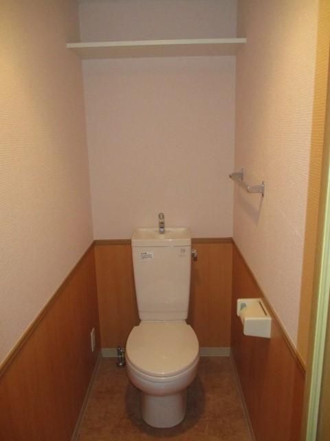 清潔感のあるトイレですね