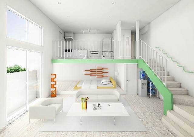 アンダーロフト付きのおしゃれなお部屋です