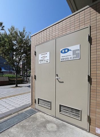 共用ゴミ捨てがあります