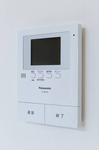 モニター付きで安心です