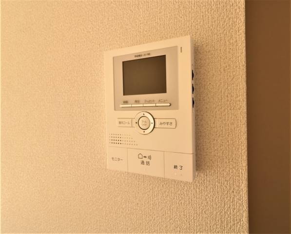 TV付きモニターホン完備で防犯面もばっちり