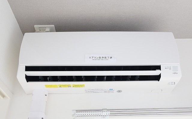 エアコン付きで年中快適に過ごせますね