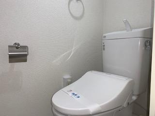 温水洗浄便座付きです