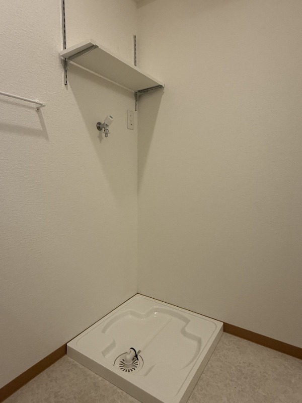 棚が備え付けで嬉しいです
