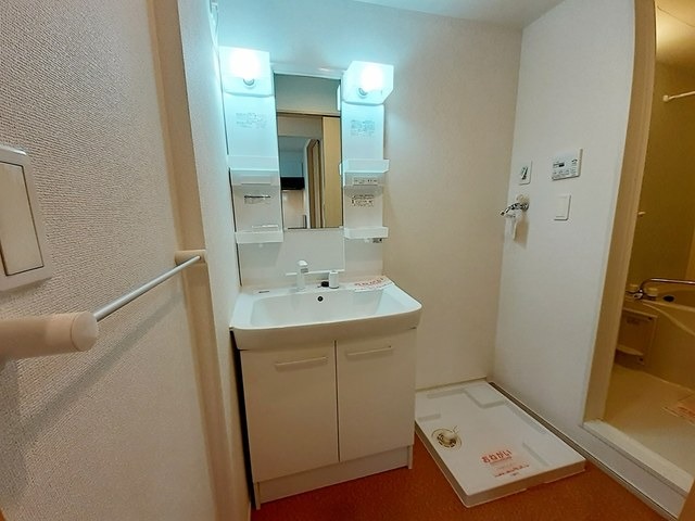 朝の支度はこちらへ。