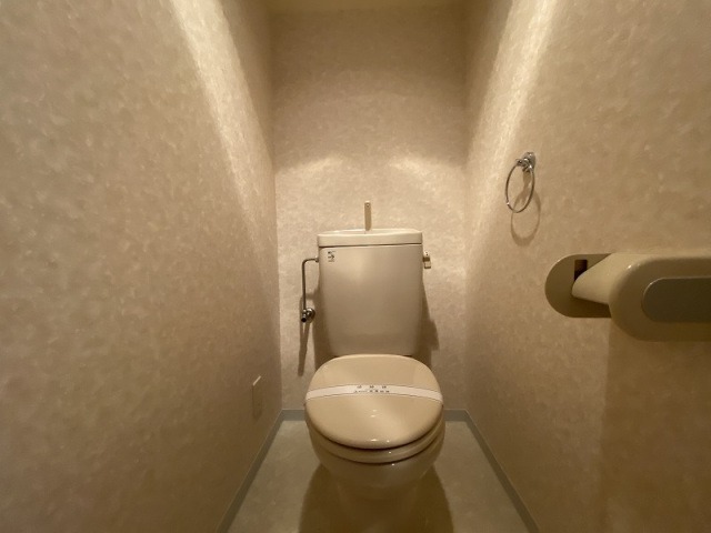 清潔感のあるトイレですね。