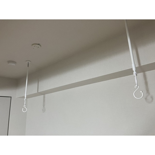 室内物干し完備。