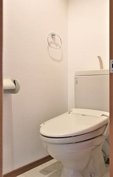 清潔感のあるトイレですね