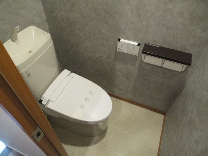 カッコいい壁紙のお手洗いです