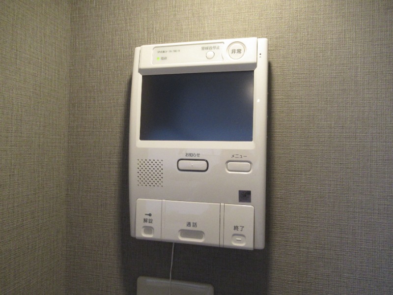 急な来客でも安心のモニターホン