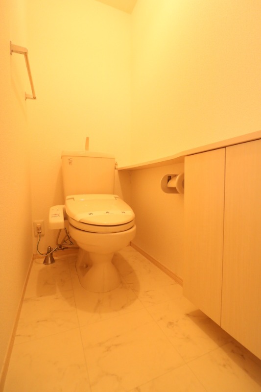 清潔感のあるトイレです。