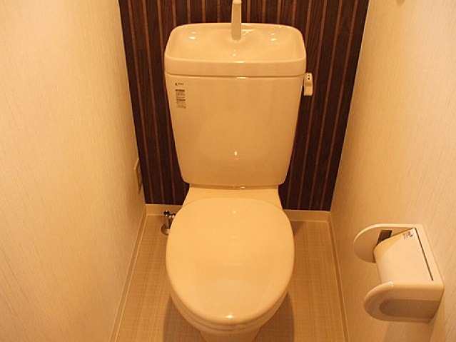 清潔感のあるトイレですね