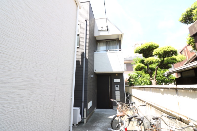自転車も停められます。