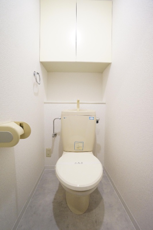 清潔感のあるトイレですね。