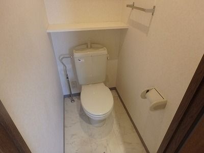 清潔感のあるトイレですね。