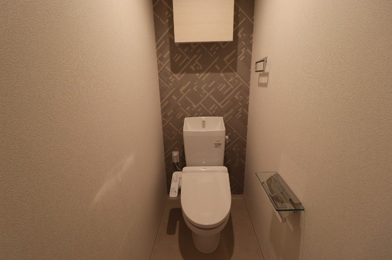 清潔感のあるトイレですね