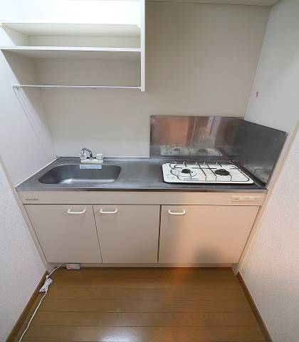 2口ガスコンロついてます