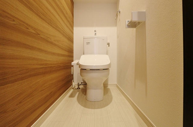 清潔感のあるトイレですね