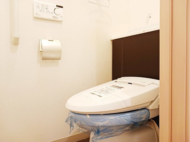 清潔感のあるトイレですね。