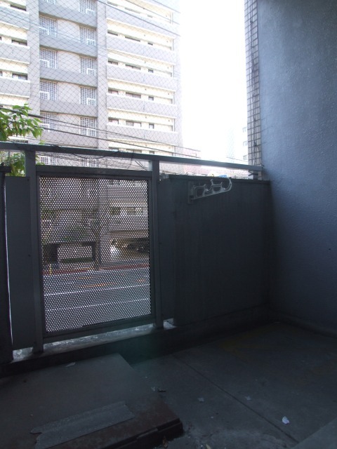 洗濯物はこちらで干せます。