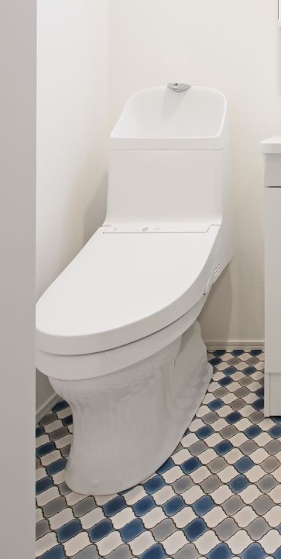 清潔感のあるトイレですね。