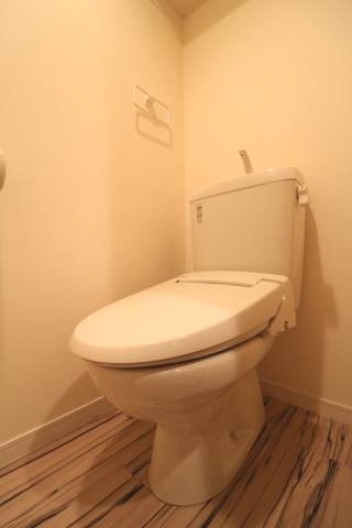 清潔感のあるトイレですね