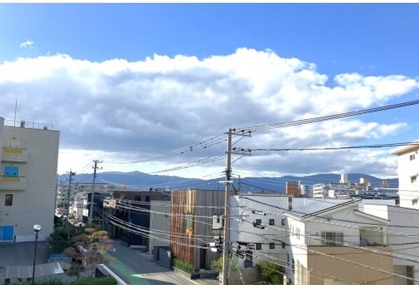 3階からの眺めはこんな感じです