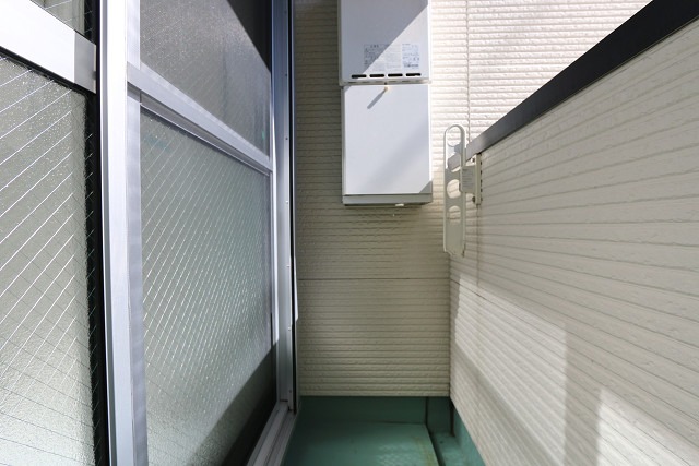 天気のいい日はこちらで洗濯物を干せます