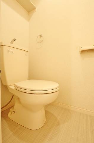 清潔感あるトイレですね