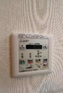 雨の日でも安心の浴室乾燥機付き