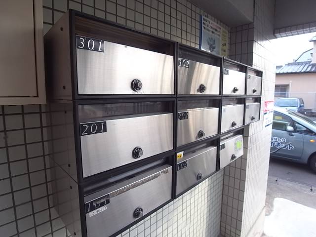 集合ポストで安心です。