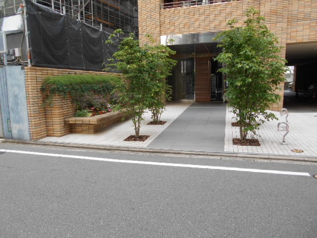 整備されたエントランス
