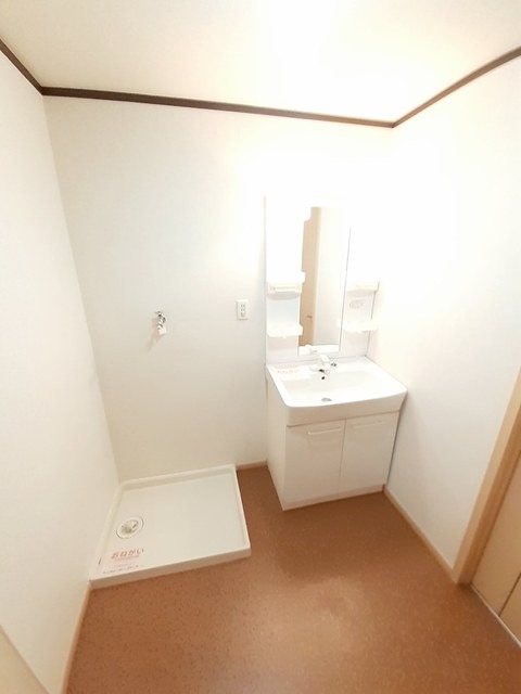 朝の支度はこちらへ。