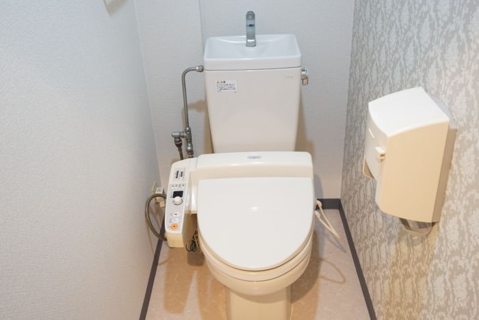 清潔感のあるトイレですね。