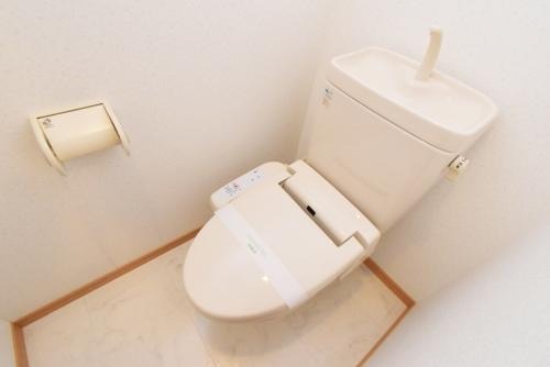 清潔感のあるトイレですね。
